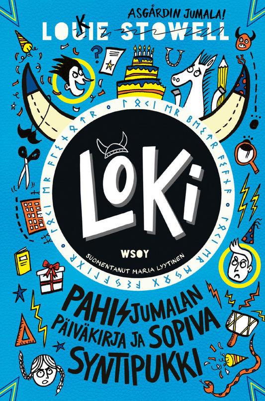 Etukansi. Louie Stowell. Louie Stowell. LOKI: Pahisjumalan päiväkirja ja sopiva syntipukki.