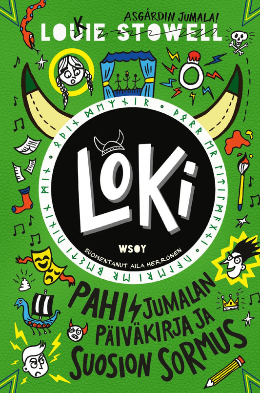 Etukansi. Louie Stowell. Louie Stowell. LOKI: Pahisjumalan päiväkirja ja suosion sormus.