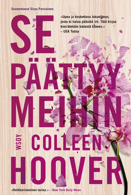 Etukansi. Colleen Hoover. Se päättyy meihin.