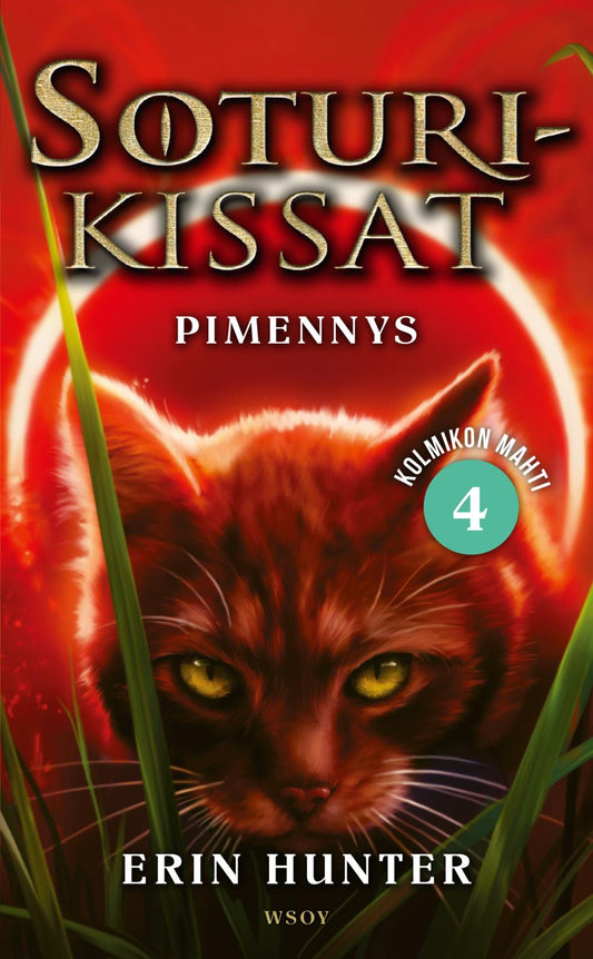 Etukansi. Erin Hunter. Soturikissat: Kolmikon mahti 4: Pimennys.
