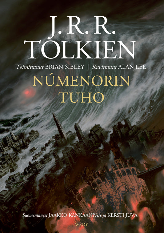 Etukansi. J. R. R. Tolkien. Alan Lee. Númenorin tuho.