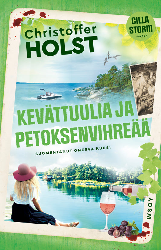 Etukansi. Christoffer Holst. Kevättuulia ja petoksenvihreää.