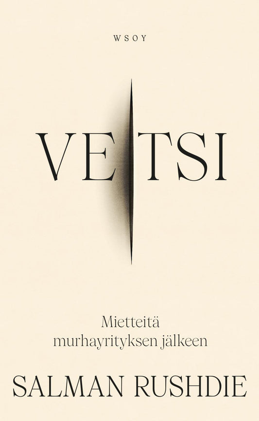 Etukansi. Salman Rushdie. Veitsi.
