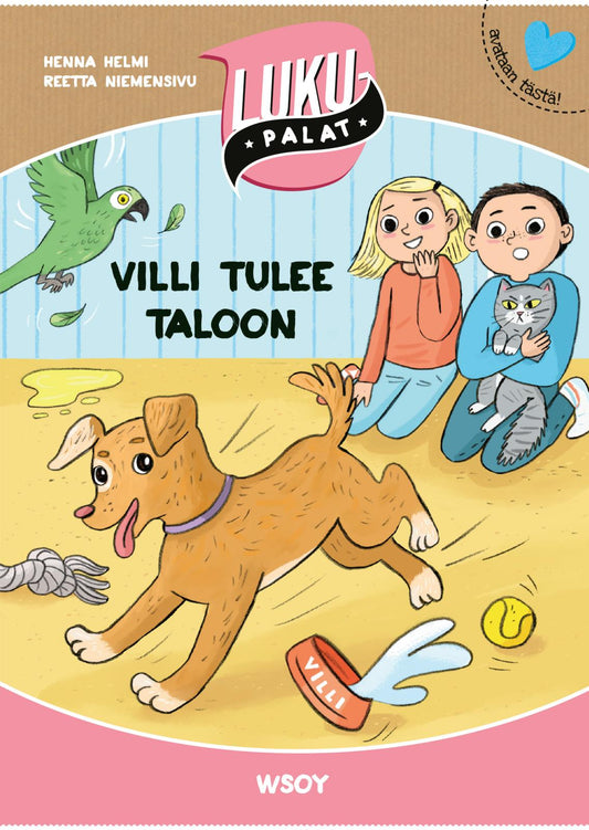 Etukansi. Henna Helmi Heinonen. Reetta Niemensivu. Villi tulee taloon.