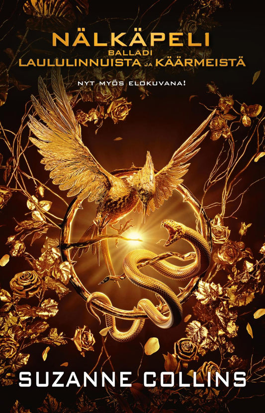 Etukansi. Suzanne Collins. Nälkäpeli: Balladi laululinnuista ja käärmeistä.