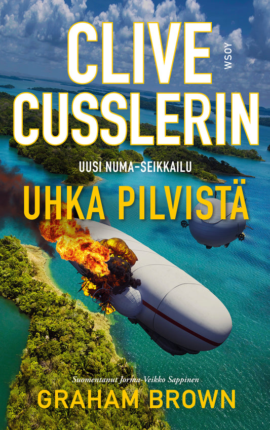 Etukansi. Clive Cussler. Uhka pilvistä.