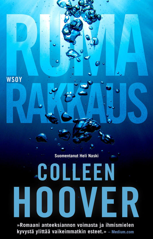 Etukansi. Colleen Hoover. Ruma rakkaus.