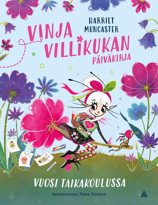 Etukansi. Harriet Muncaster. Harriet Muncaster. Vinja Villikukan päiväkirja: Vuosi taikakoulussa.