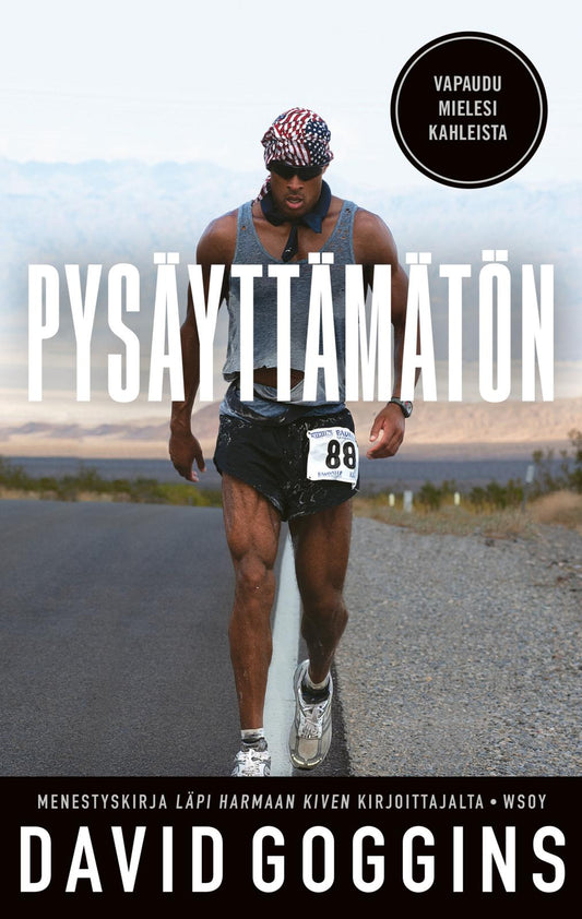 Etukansi. David Goggins. Pysäyttämätön.