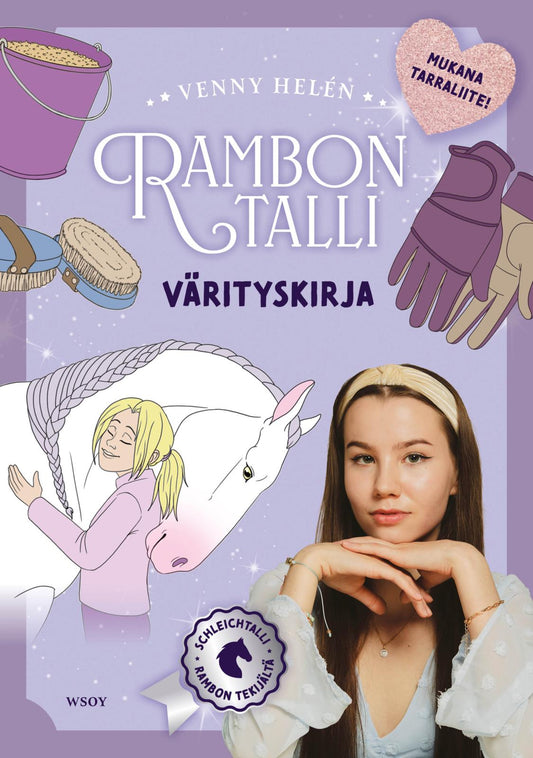 Etukansi. Venny Helén. Kaisa Pirttinen. Rambon talli: Värityskirja.