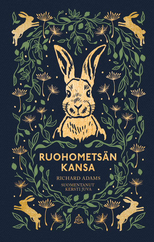 Etukansi. Richard Adams. Ruohometsän kansa (syrjävärjätty).