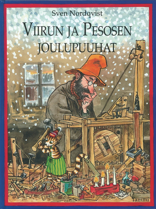 Etukansi. Sven Nordqvist. Sven Nordqvist. Viirun ja Pesosen joulupuuhat.