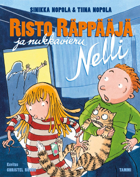 Etukansi. Sinikka Nopola. Tiina Nopola. Christel Rönns. Risto Räppääjä ja nukkavieru Nelli.