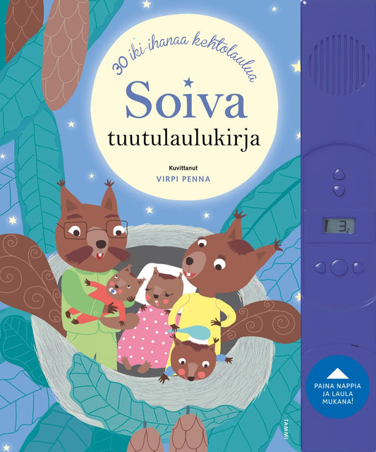 Etukansi. Virpi Penna. Soiva tuutulaulukirja.