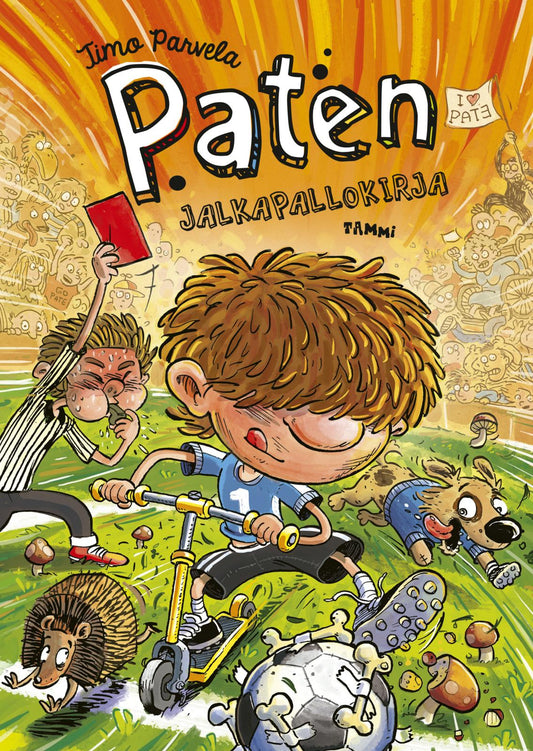 Etukansi. Timo Parvela. Pasi Pitkänen. Paten jalkapallokirja.