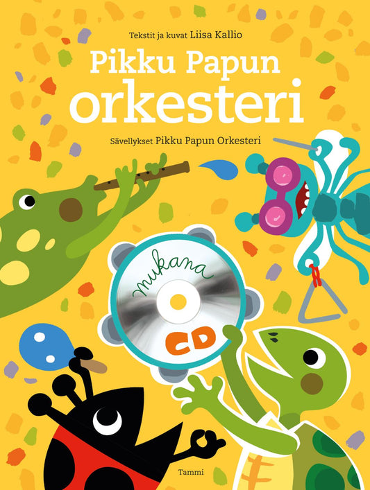 Etukansi. Liisa Kallio. Pikku Papun orkesteri + CD.