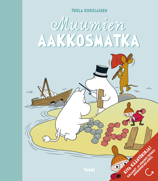 Muumien aakkosmatka ja numeroleikit -kääntökirja