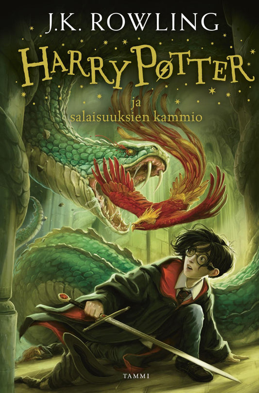 Etukansi. J.K. Rowling. Harry Potter ja salaisuuksien kammio.