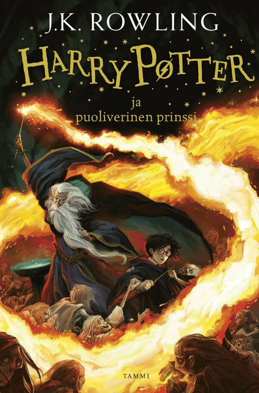 Etukansi. J.K. Rowling. Harry Potter ja puoliverinen prinssi.