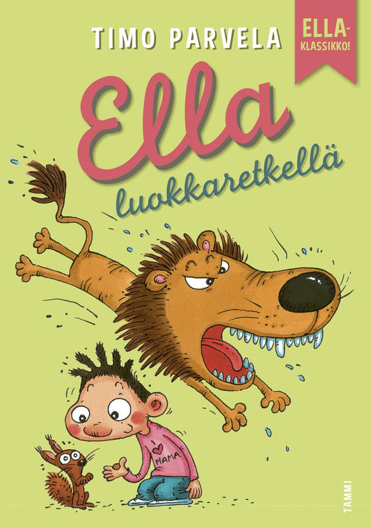 Etukansi. Timo Parvela. Mervi Lindman. Ella luokkaretkellä.
