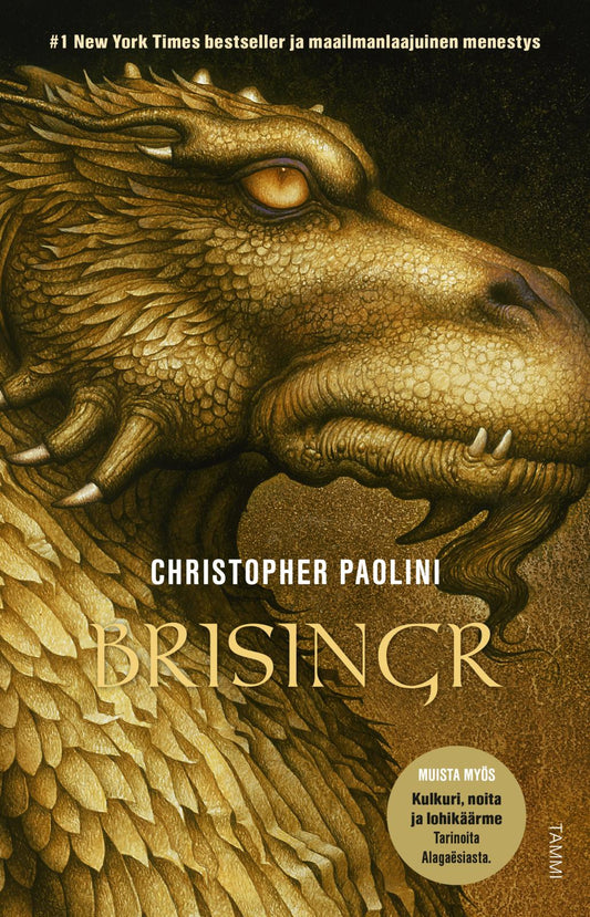 Etukansi. Christopher Paolini. Brisingr.