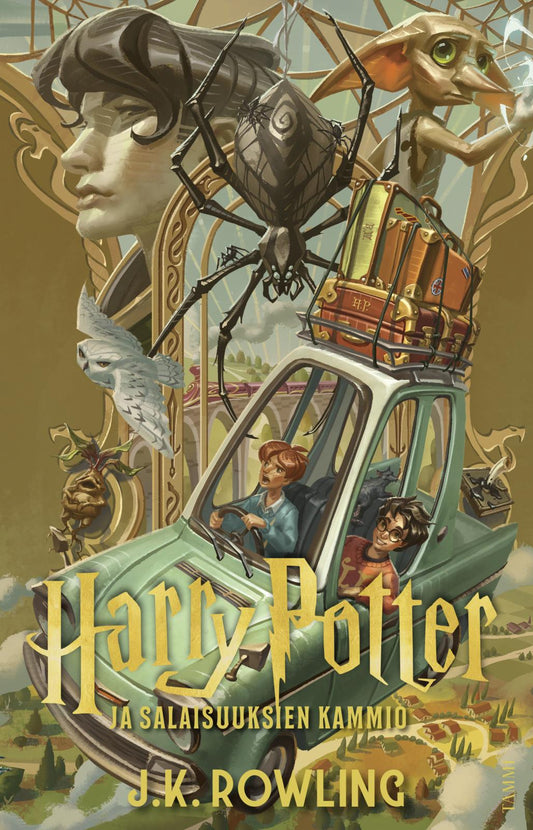Etukansi. J.K. Rowling. Harry Potter ja salaisuuksien kammio.