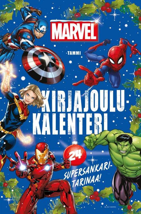 Etukansi. Marvel. Marvel kirjajoulukalenteri.