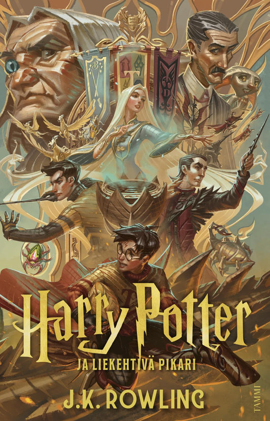 Etukansi. J.K. Rowling. Harry Potter ja liekehtivä pikari.