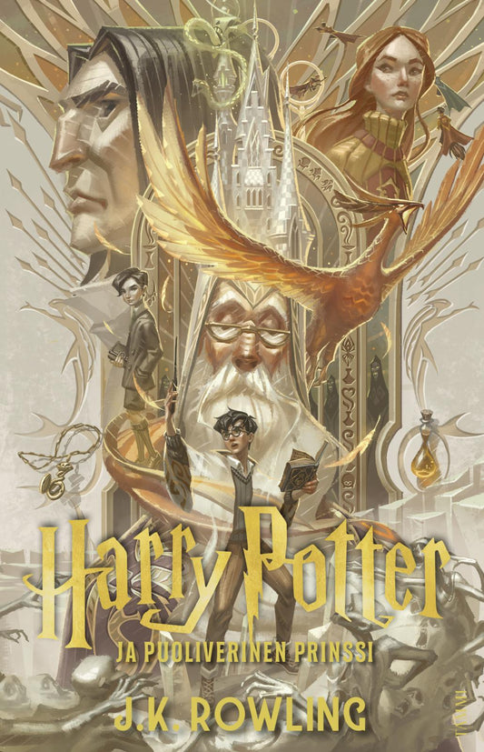 Etukansi. J.K. Rowling. Harry Potter ja puoliverinen prinssi.