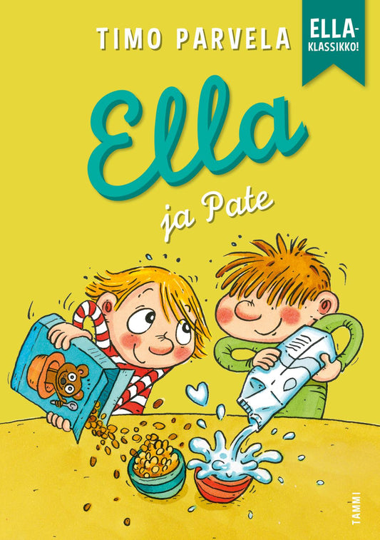 Etukansi. Timo Parvela. Mervi Lindman. Ella ja Pate.