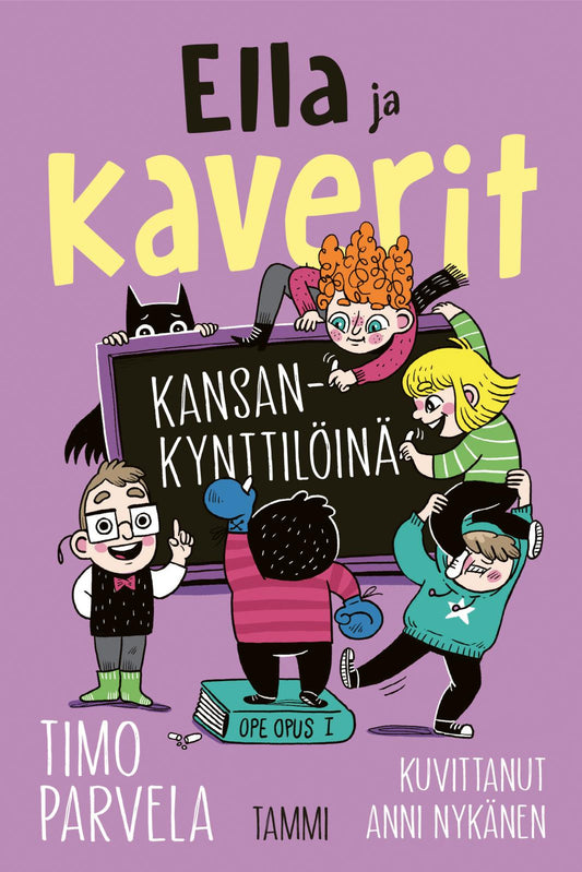 Etukansi. Timo Parvela. Anni Nykänen. Ella ja kaverit kansankynttilöinä.