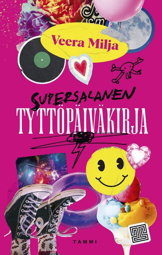 Etukansi. Veera Milja. Supersalanen tyttöpäiväkirja.