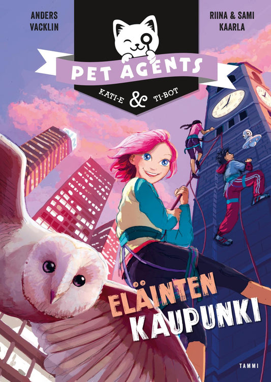 Etukansi. Riina ja Sami Kaarla. Riina ja Sami Kaarla. Anders Vacklin. Anders Vacklin. Eläinten kaupunki. Pet Agents 7.