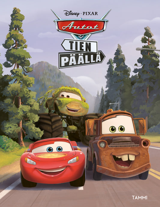 Etukansi. Disney. Disney Pixar Autot. Tien päällä.