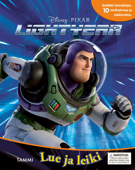 Etukansi. Disney. Disney Pixar. Lightyear. Lue ja leiki.