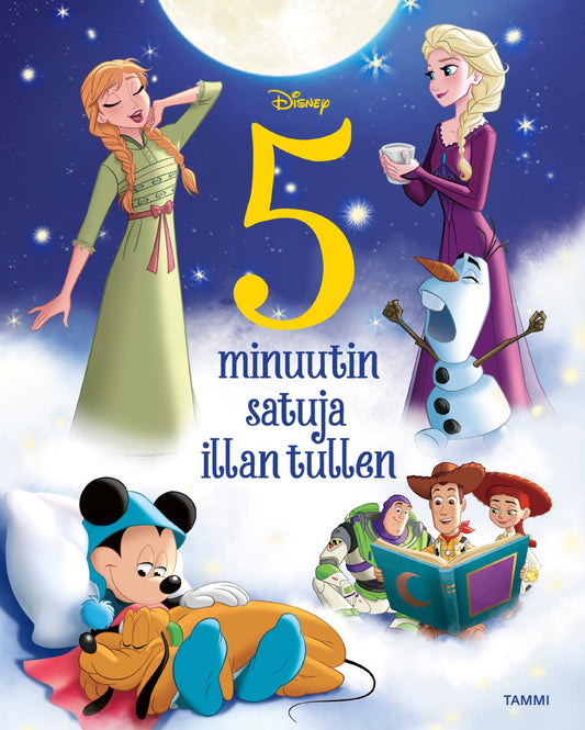 Etukansi. Disney. Disney. 5 minuutin satuja illan tullen.