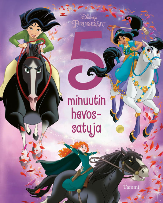 Etukansi. Disney. Disney Prinsessat. 5 minuutin hevossatuja.