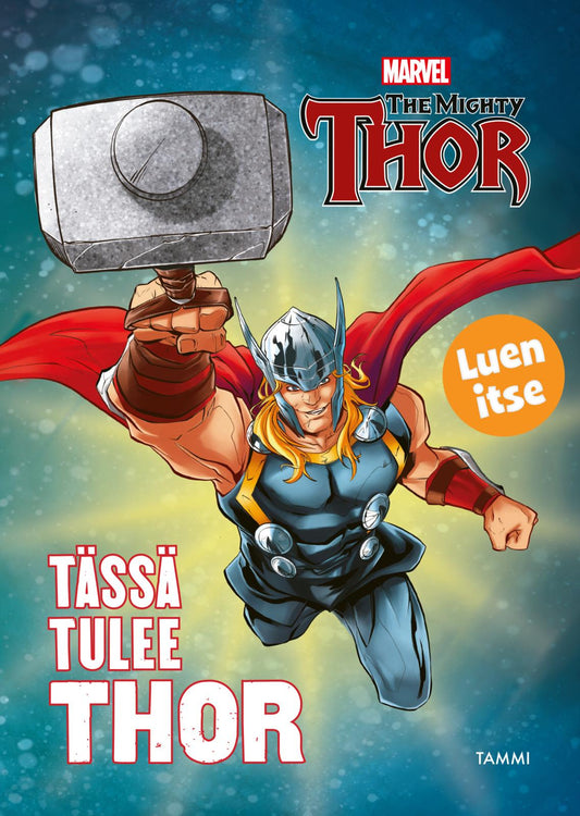 Etukansi. Marvel. Tässä tulee Thor.