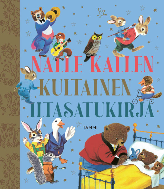 Etukansi. Richard Scarry. Patsy Scarry. Nalle Kallen kultainen iltasatukirja. TKK.
