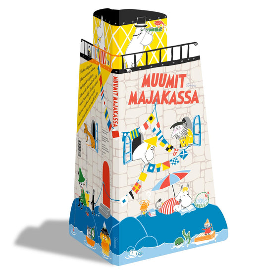 Etukansi. Riina ja Sami Kaarla. Riina ja Sami Kaarla. Anders Vacklin. Anders Vacklin. Muumit majakassa.