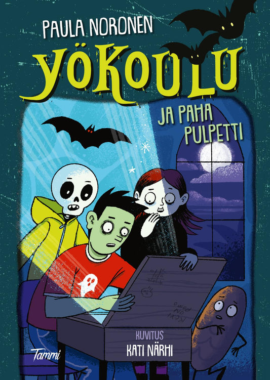 Etukansi. Kati Närhi. Paula Noronen. Yökoulu ja paha pulpetti.