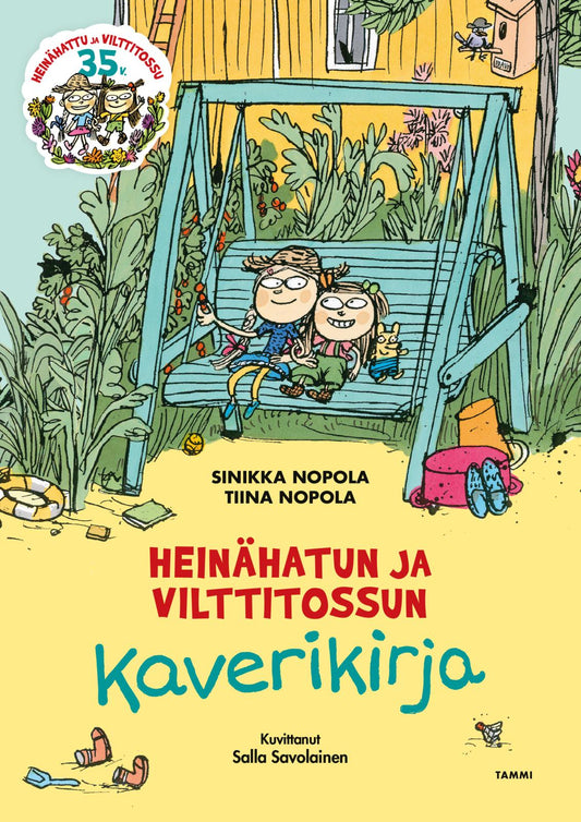 Etukansi. Sinikka Nopola. Tiina Nopola. Salla Savolainen. Heinähatun ja Vilttitossun kaverikirja.