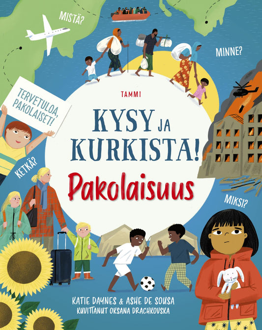 Etukansi. Katie Daynes. Ashe de Sousa. Oksana Drachkovska. Kysy ja kurkista! Pakolaisuus.