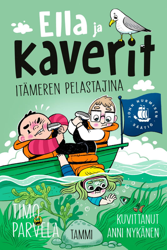 Etukansi. Timo Parvela. Anni Nykänen. Ella ja kaverit Itämeren pelastajina.