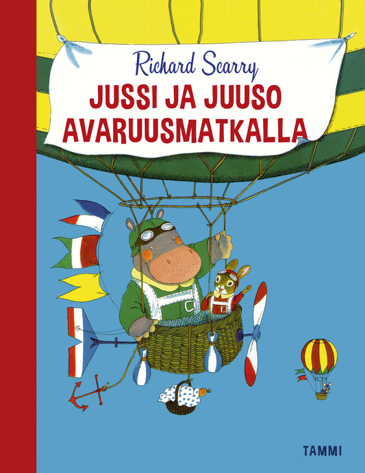 Etukansi. Richard Scarry. Jussi ja Juuso avaruusmatkalla.