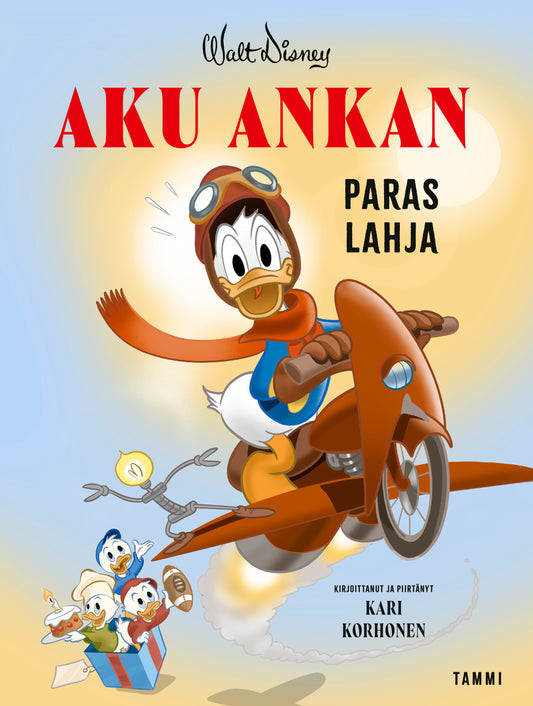 Etukansi. Disney. Kari Korhonen. Kari Korhonen. Aku Ankan paras lahja.