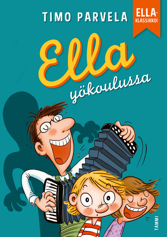 Etukansi. Mervi Lindman. Timo Parvela. Ella yökoulussa.