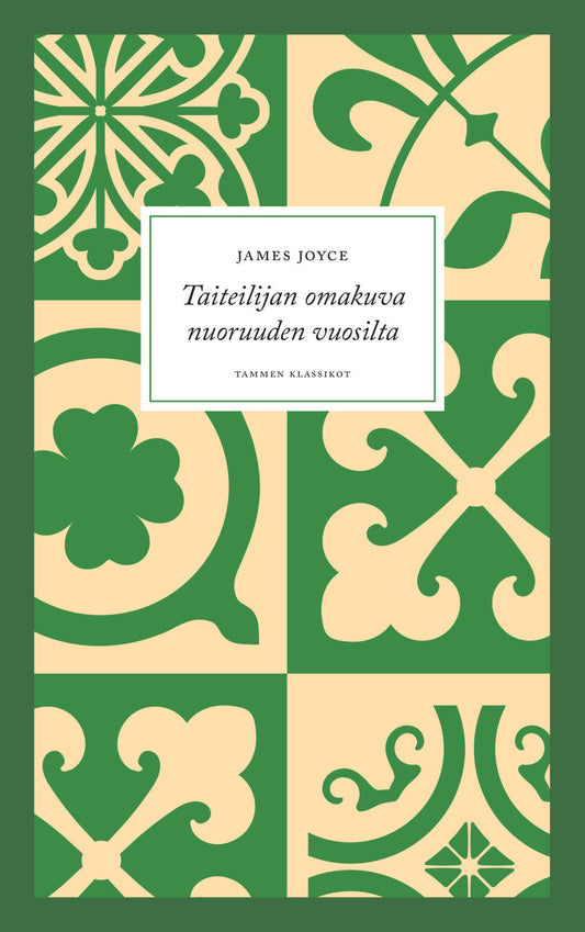Etukansi. James Joyce. Taiteilijan omakuva nuoruuden vuosilta.
