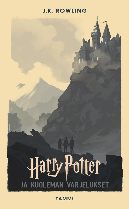 Etukansi. J.K. Rowling. Harry Potter ja kuoleman varjelukset.