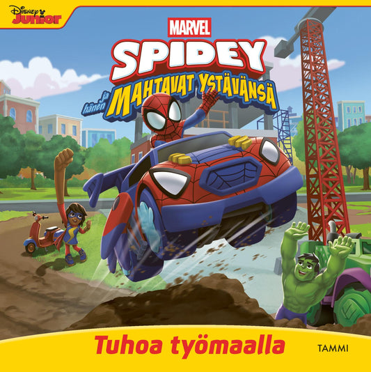 Etukansi. Marvel. Marvel. Spidey ja hänen mahtavat ystävänsä. Tuhoa työmaalla.